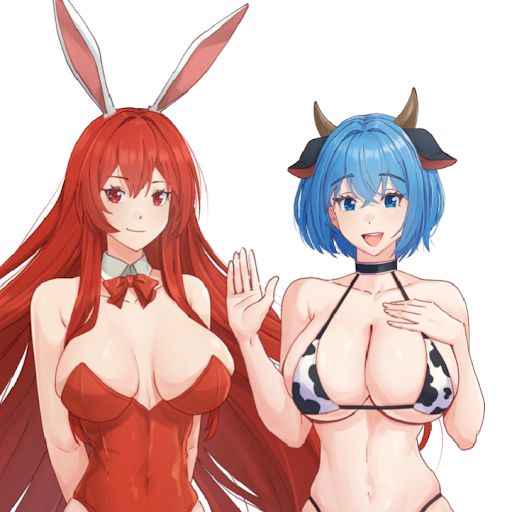Mel and Rina 🐰🐮 PLAYS