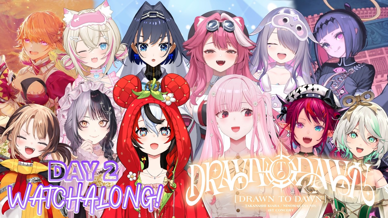 ≪DRAWN TO DAWN≫ DAY 2 WATCH PARTY!!! #takatori #drawntodawn