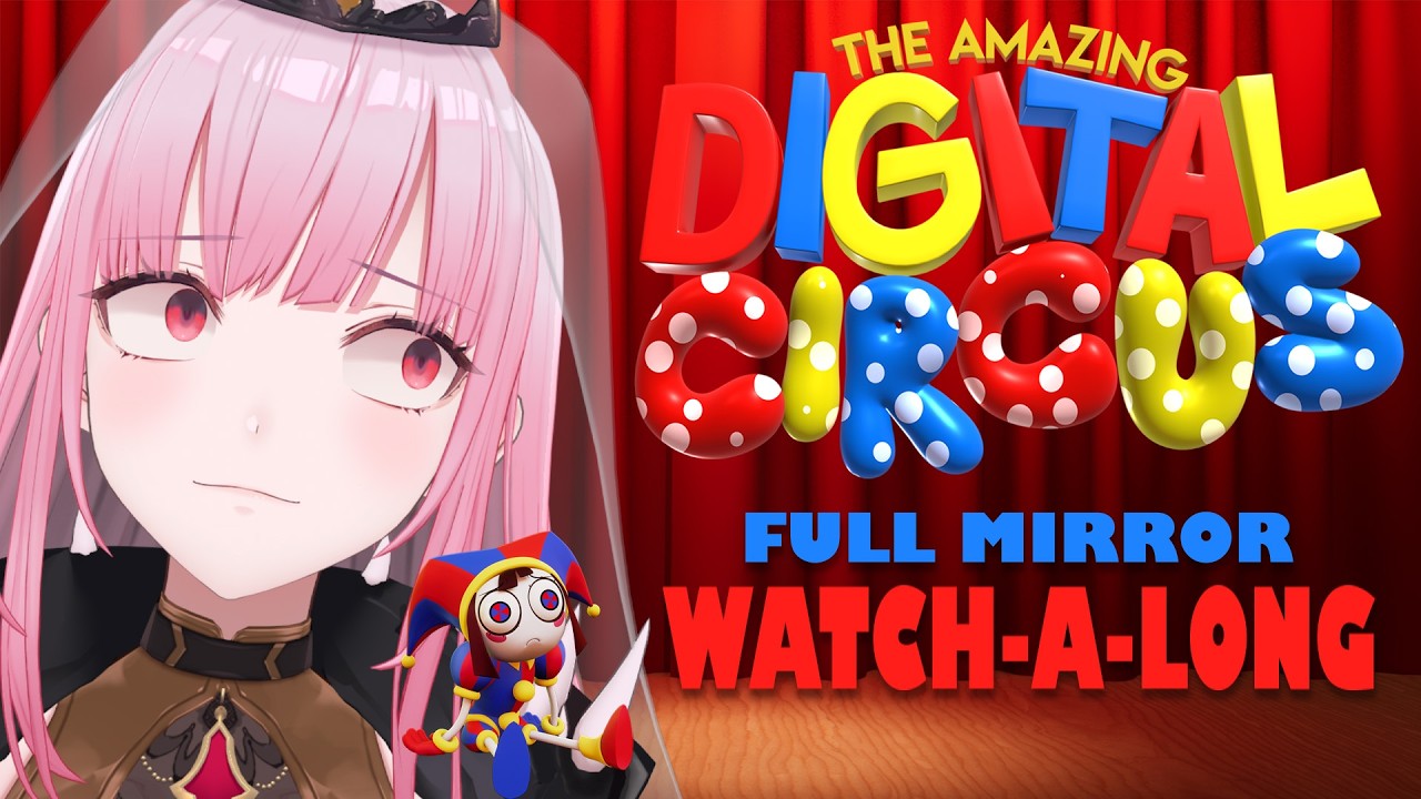 Mori watches "The Amazing Digital Circus" (full mirror) #calliolive