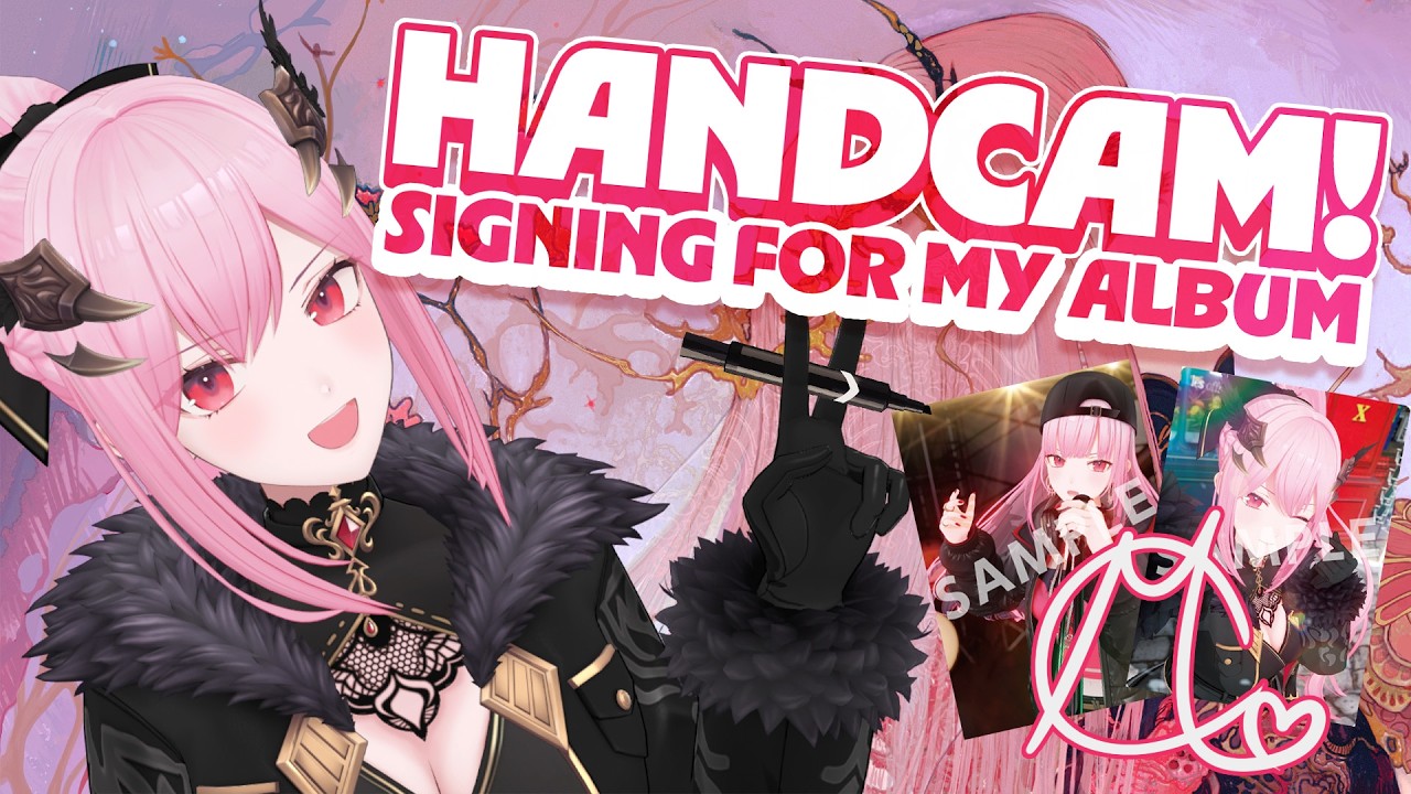 【HANDCAM SIGNING】breaking my speed record today and opening holo cards!! #calliolive