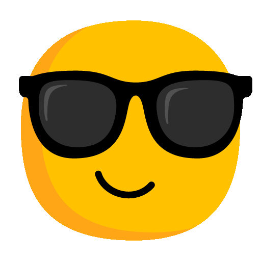 Smiling face with sunglasses