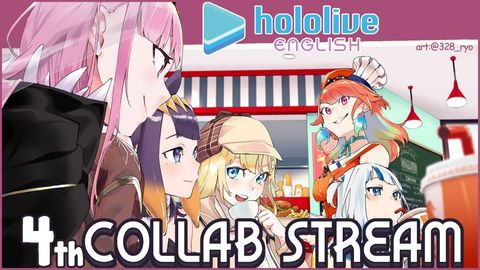 【COLLAB】SNACK TIME! 4th Collab Stream (The Best Number)  #hololiveEnglish #holoMyth