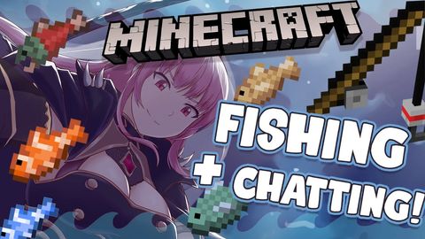 【MINECRAFT FISHING AND CHILL】 Fishing Trip with the Reaper! #hololiveEnglish​ #holoMyth​