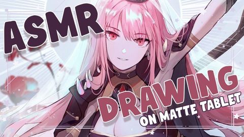 【ASMR DRAWING】Matte Tablet Sketching and Chatting with my Indoor Voice! 8} #hololiveEnglish