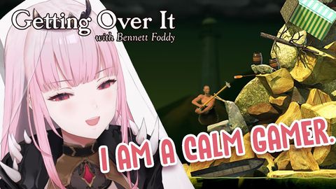 【GETTING OVER IT】Calming Gameplay with Grim Reaper Calliope Mori #hololiveEnglish​ #holoMyth​
