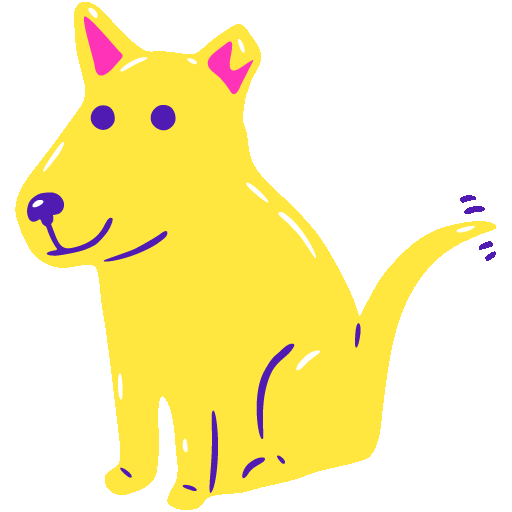 A yellow dog
