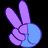 :hand-purple-blue-peace: