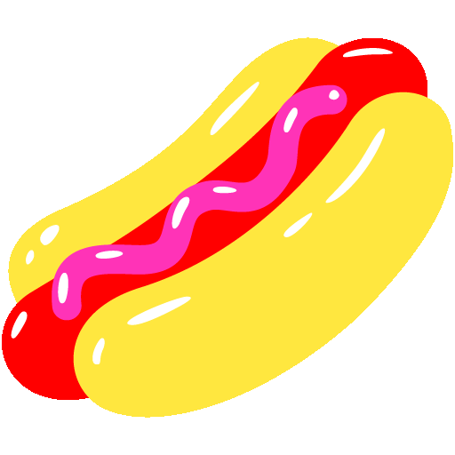 A hotdog with ketchup